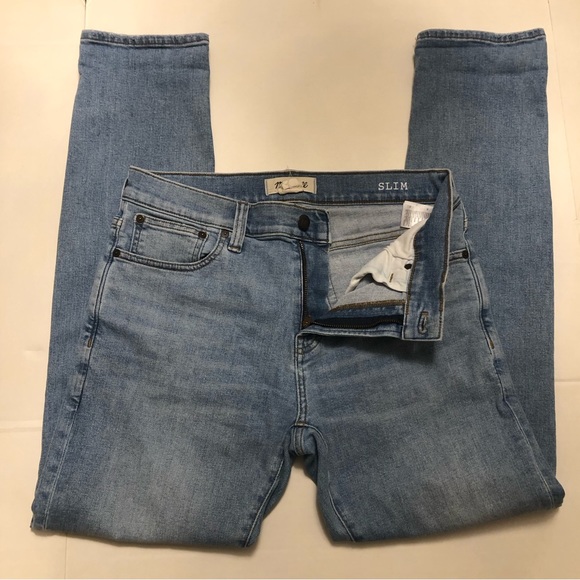 Madewell Mens Slim Fit in Light Hodgson Wash Jeans Size 31 - Picture 8 of 16